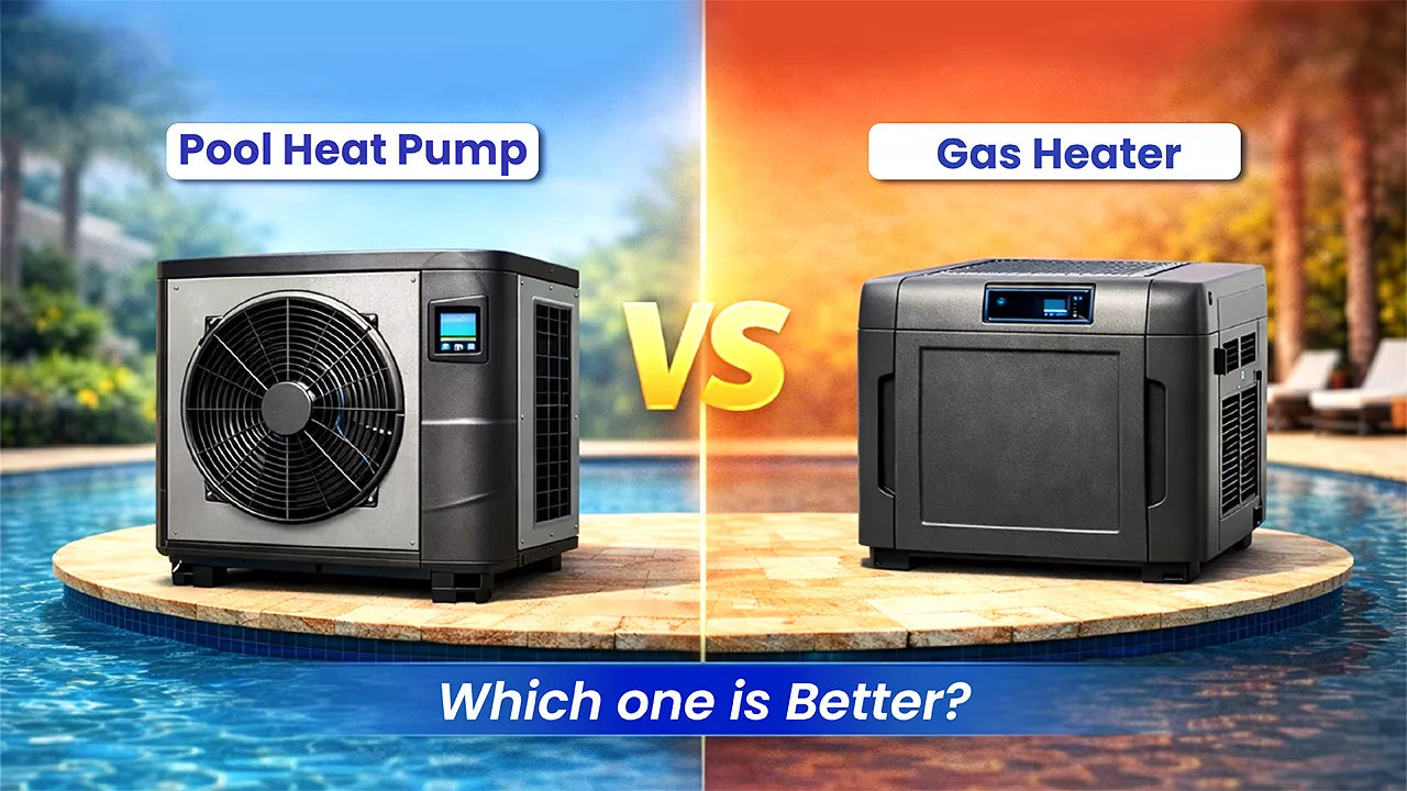pool heater heat pump fan