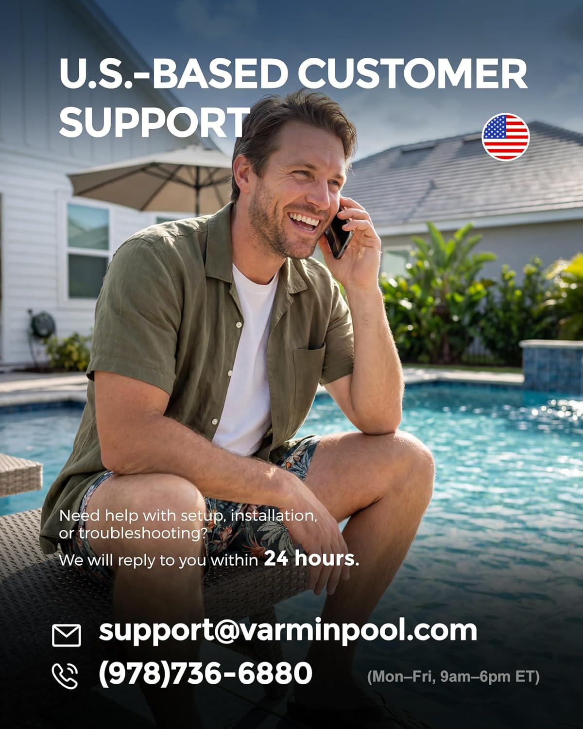 140000 BTU Inverter Pool Heat Pump for 42000 Gallons, V35 Ultra