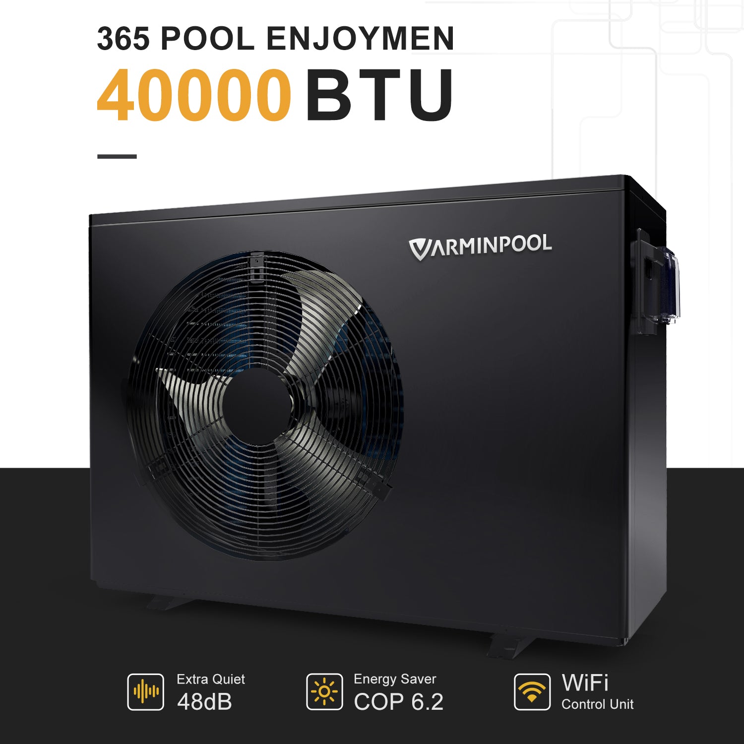 40000 BTU Above Ground Pool Heat Pump