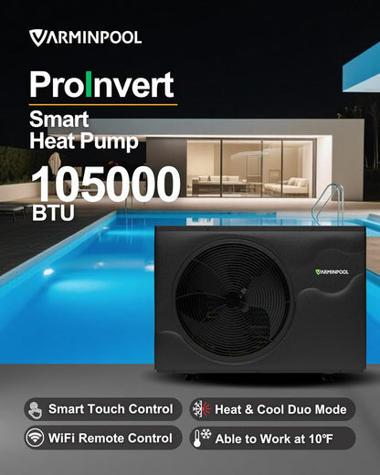 105000BTU Inverter Electric Pool Heater for 30000Gallons, V30
