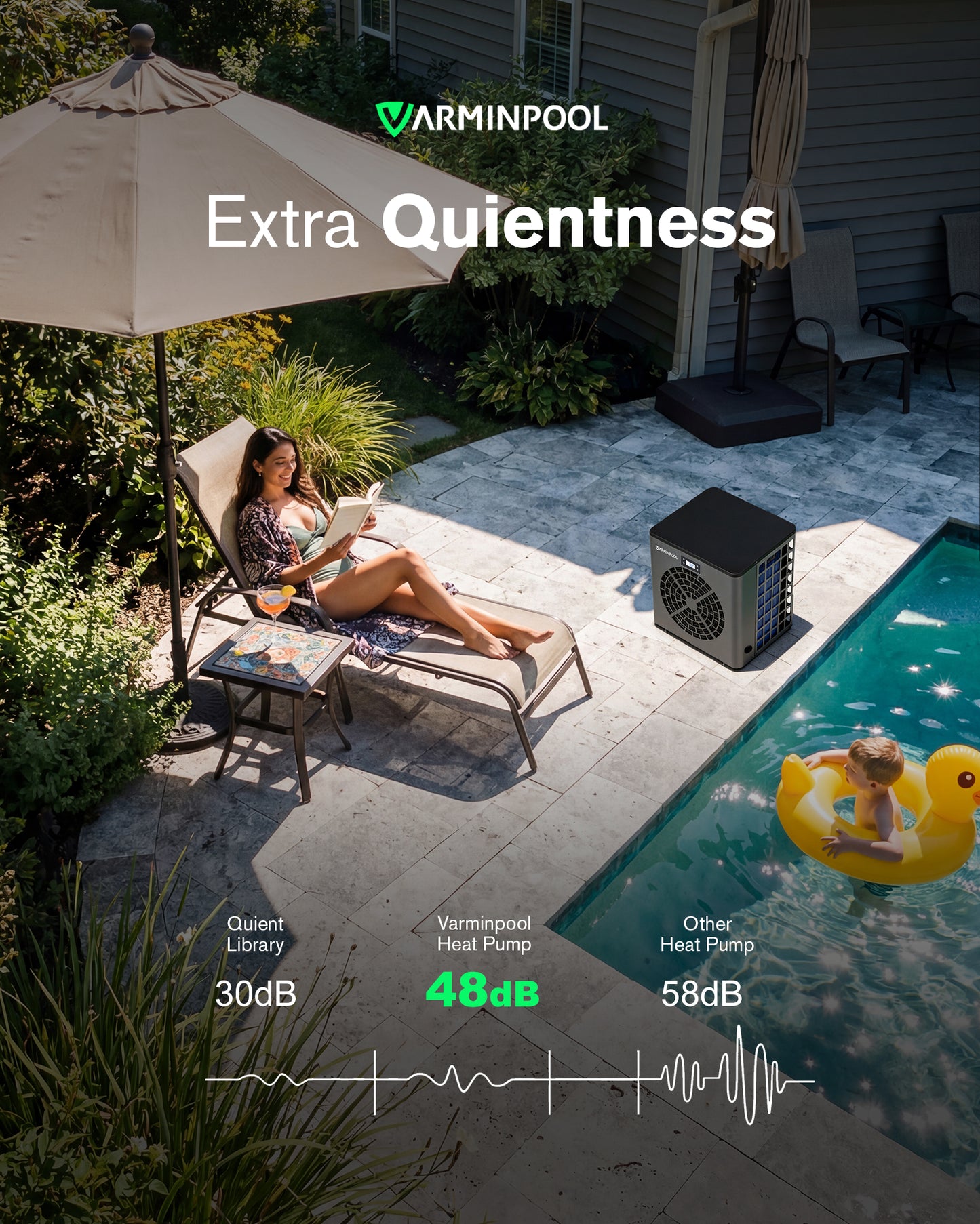16000 BTU Pool Heater for Above Ground Pool Up to 5400 Gallons- V5