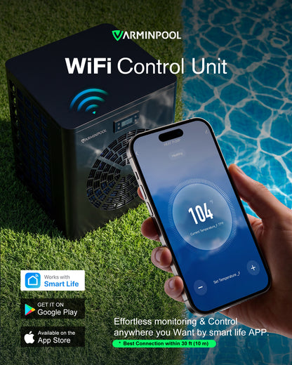16000 BTU Pool Heater for Above Ground Pool Up to 5400 Gallons- V5