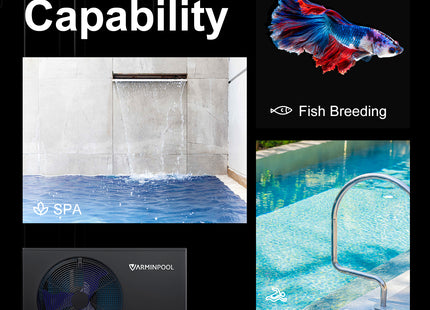 30,000 BTU Swimming Pool Heat Pump Up to 8000 Gallons Pool heater