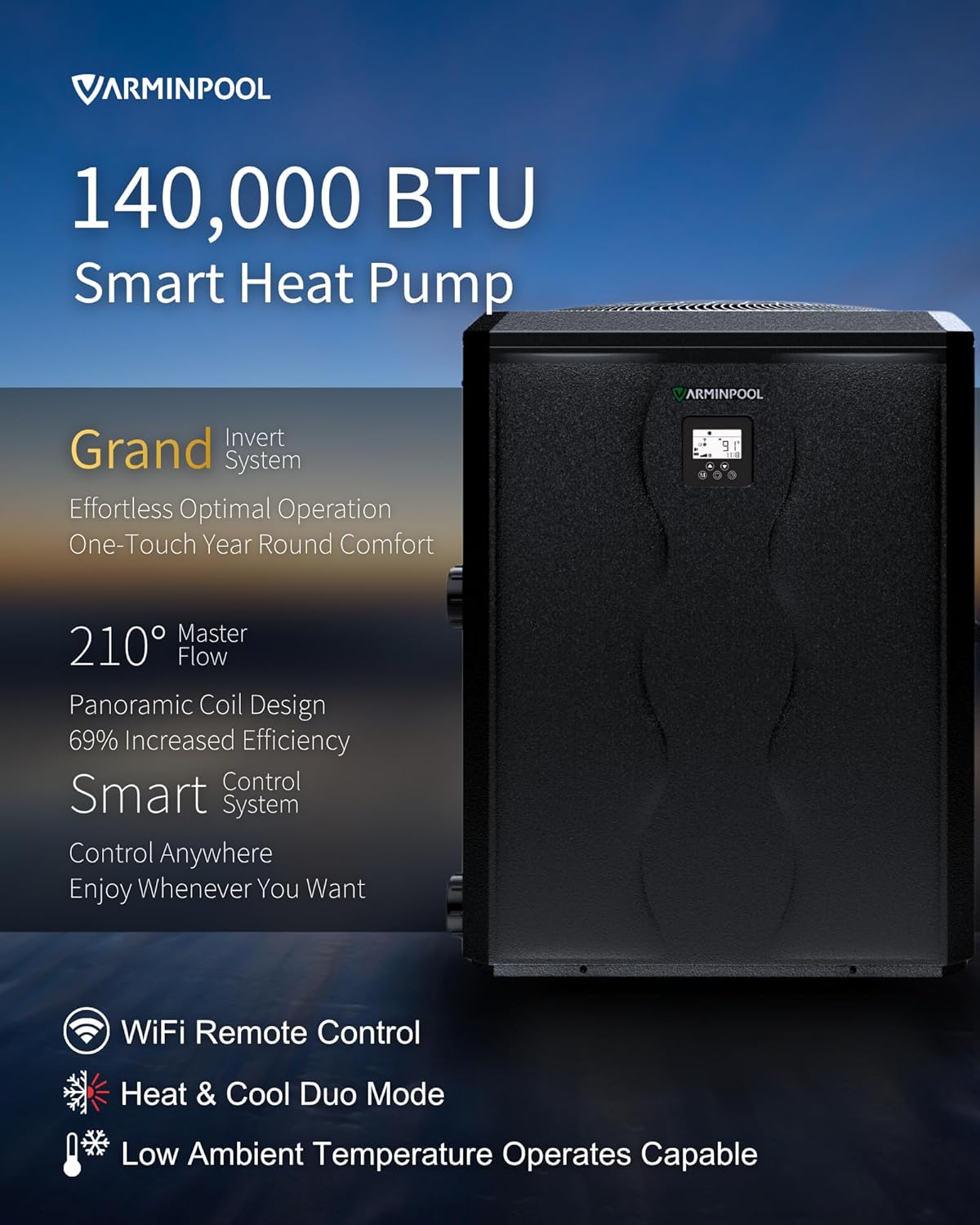 140000 BTU Electric Pool Heater
