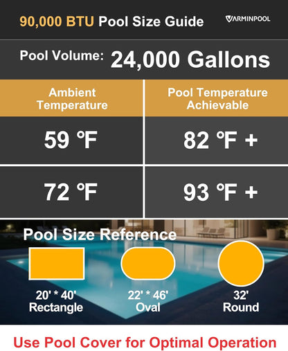 Pro Invert 90000 BTU Pool Heat Pump