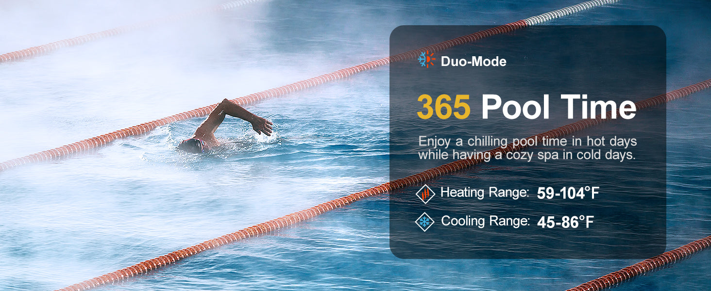 40000 BTU Above Ground Pool Heat Pump for 13,000 Gal – Varminpool